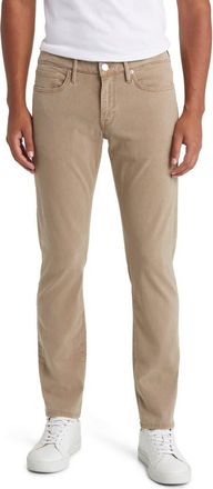 Frame Denim LHomme Slim Fit Five-Pocket Twill Pants in Stone Beige at Nordstrom, Size 29