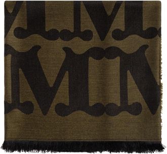 Max Mara Accessoires, Dames, Groen, ONE Size, Wol, Edro Sjaal