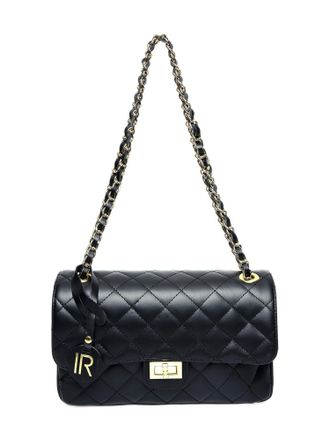 Isabella Rhea Zwart Rundleer Tas