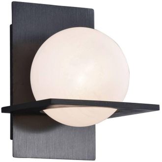 Lucande L&aacute;mpara De Pared kulka En Negro Metal - Lucande