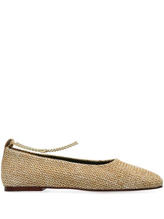 MARIA LUCA Augusta ballerina shoes - Neutrals