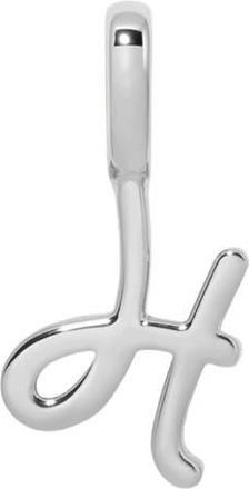 Made by Mary Script Initial Charm Silver in Silver Initial H at Nordstrom