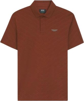 HUGO BOSS Tops > Poloshirts - Heren - Polos - Bruin - XL - Tops