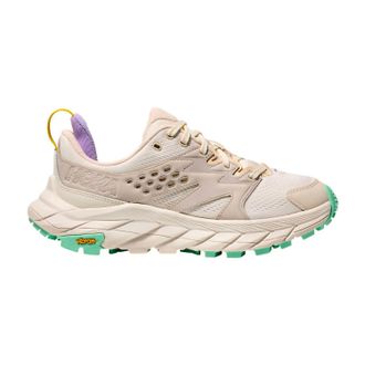 Hoka One One Womens Anacapa Breeze Low Outdoor Shoes In Alabaster/mint Fluorite