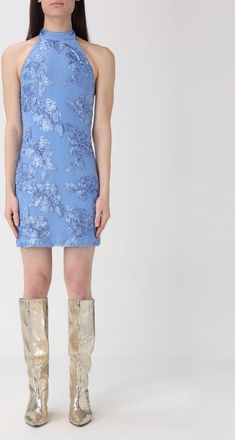 Rotate Dress ROTATE Woman color Blue