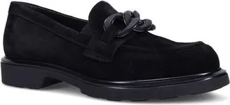 Ron White Allison Water Resistant Chain Loafer in Onyx at Nordstrom, Size 38