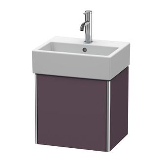 Duravit Duravit Xsquare Vanity Unidad De Pared 43.4x34.0 Cm, 1 Puerta, Bisagra A La Derecha, Para Lavabo Vero Air 072445, Color (frente/cuerpo): Berenjena Sed