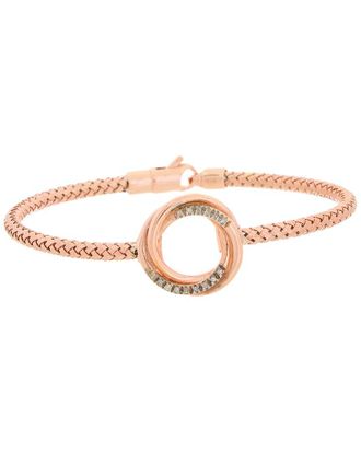 Meshmerise 18K Rose Gold 0.1 Ct. Tw. Diamond Bangle