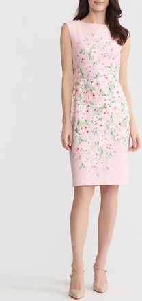 Kasper Floral Print Sleeveless Sheath Dress in Tutu Pink Multi at Nordstrom, Size 14P