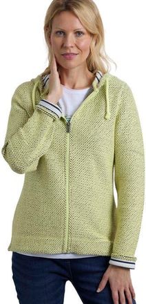 Weird Fish Chicoa Full Zip Macaroni Hoodie in Celery at Nordstrom, Size 10