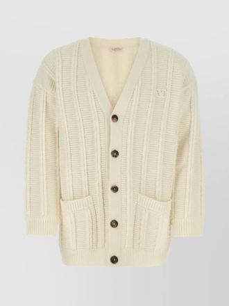 Valentino Garavani versatile v-neck wool cardigan