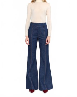 Christy Lynn Rowen Denim Pant In Dark Indigo