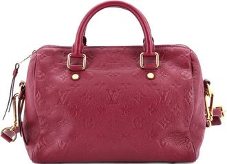 Louis Vuitton Speedy Bandouliere Bag Monogram Empreinte Leather 25 shoulder bag - Paars