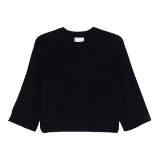Forte_Forte Notte Merinos English RIB Crewneck - Knitwear - Mujer - Negro - S
