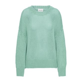 Americandreams Pepper Ronde Hals Katoenen Pullover - Dames - Ronde hals truien - Groen - M - Katoen - Truien & Vesten