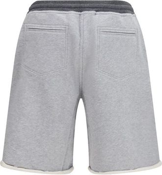 Brunello Cucinelli Mens Gray Cotton Bermuda Shorts