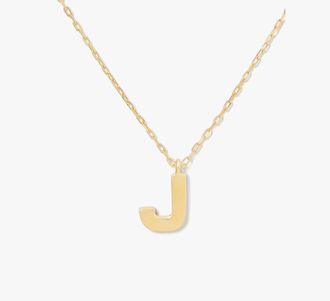 Kate Spade New York Womens Kate Spade Fine Love Letter J Initial Pendant Necklace in Yellow