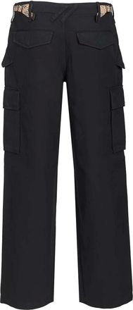 Burberry Cyrus Cotton Cargo Trousers - male - Burberry - Wide Trousers - Blue - XL - Trousers
