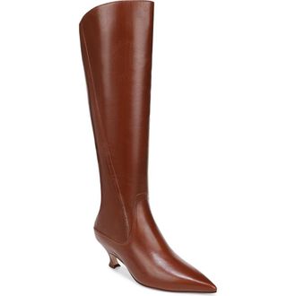 Naturalizer Pepper Kitten Heel Knee High Boot in Carmel Brown at Nordstrom Rack, Size 9.5 Regular Calf