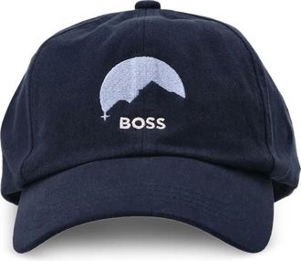 BOSS embroidered-logo baseball cap - men - Cotton - One Size - Blue