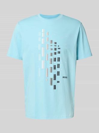 HUGO BOSS Relaxed Fit T-Shirt aus Baumwoll-Mix Modell TEE in Hellblau, Gr&ouml;&szlig;e M