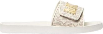 Michael Kors Palmer Slide - Dames - Sandalen - Beige - 38 EU - Schoenen