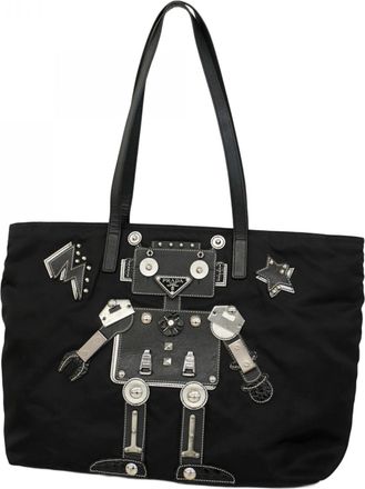 Prada Black Nylon Tote Bag (Pre-Owned)