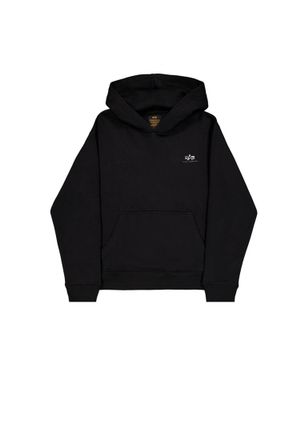 Alpha Industries Alpha Industries Mens Basic Small Logo TPU Hoodie - Black - Size X-Large