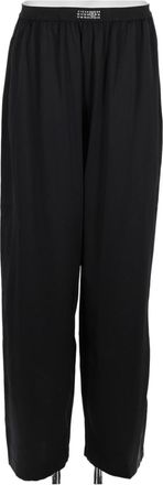 Maison Margiela Black Silk-Blend Relaxed Underwear Shorts