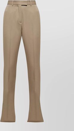 The Attico wool flared trousers