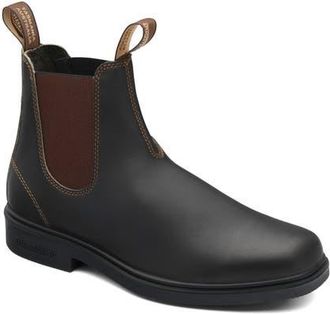 Blundstone Plain Toe Chelsea Boot in Stout Brown at Nordstrom, Size 7.5