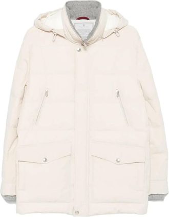Brunello Cucinelli Piumino Donsjassen voor Mannen - Heren - Winterjassen - Roze - L - Jassen
