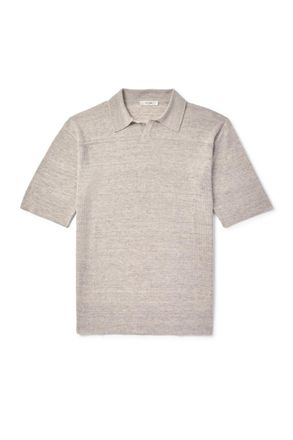 The Row Reggie Linen-Blend Polo Shirt