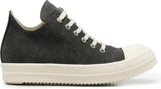 Rick Owens Canvas Low-top Sneakers