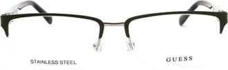 Guess GU50191 Rectangular Metal Eyeglasses - Brown