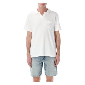Polo Ralph Lauren Polo Shirts, male, White, Size: XL Custom Fit Polo