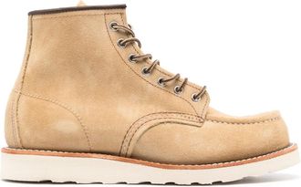 Red Wing Shoes round-toe suede ankle boots - men - Calf Leather/Calf Suede/Rubber - 11.5 - Neutrals