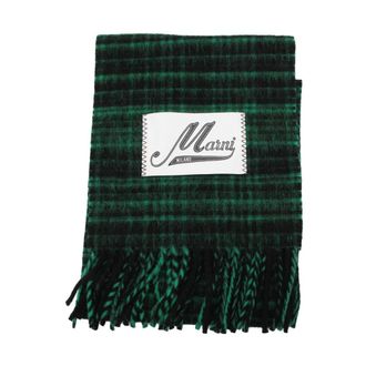 Marni Winter Scarves, male, Green, Size: ONE SIZE Marni Scarfs