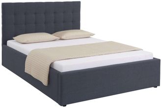 HOME AFFAIRE Polsterbett »Hamar, Knopfsteppung im Kopfteil, bis 250 KG belastbar« 3 Breiten: 100cm/ 140cm/ 180cm, in verschiedenen Grössen und Stoffen und Farben