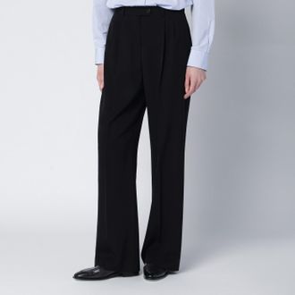 The Row Pantalone nero in lana
