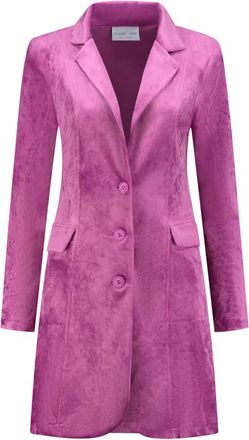 Hart by Helena Hart Jassen, Dames, Roze, S, Fluweel Chic Cyclaam Damesblazer