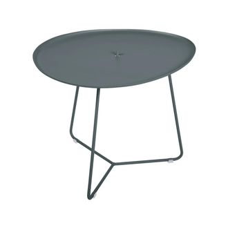 Fermob Cocotte niedriger Tisch, H 43,5 cm, gewittergrau