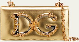 Dolce & Gabbana DG Girls Metallic Crossbody Bag