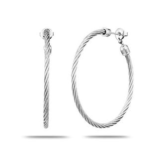 Charriol Celtic Hoop Earrings in Stainless Steel at Nordstrom