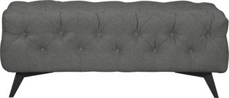 HOME AFFAIRE Polsterhocker »Amaury« Chesterfield-Optik, Breite 120cm, Fussfarbe wählbar