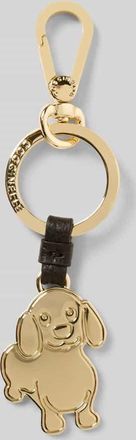 Coccinelle Anhänger mit Logo-Prägung in Black, Größe 1