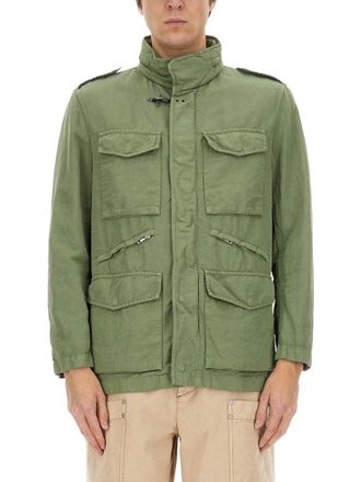 Fay Utility-Inspired Green Jacket