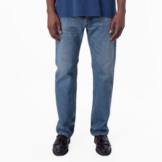 Saint Laurent Straight-Leg Relax Denim Jeans, Waist Size 30