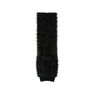 Junya Watanabe Fuzzy Knit Sjaal - Dames - Accessoires - Zwart - Maat: ONE Size Zijde