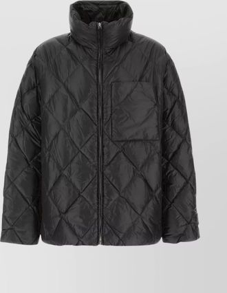 Jil Sander high collar nylon down jacket